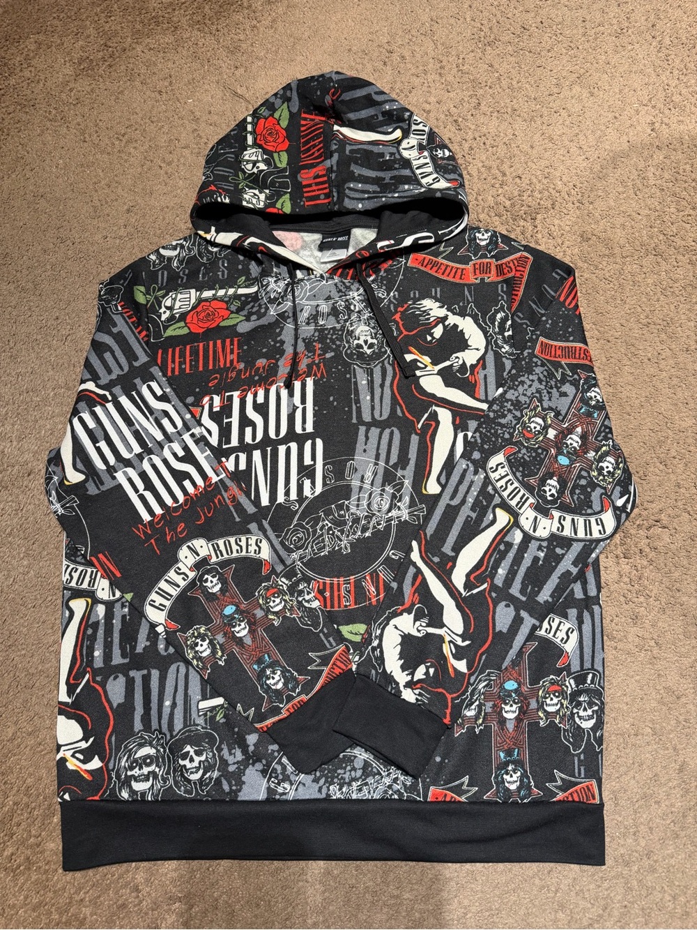 Aop Guns N roses hoodie